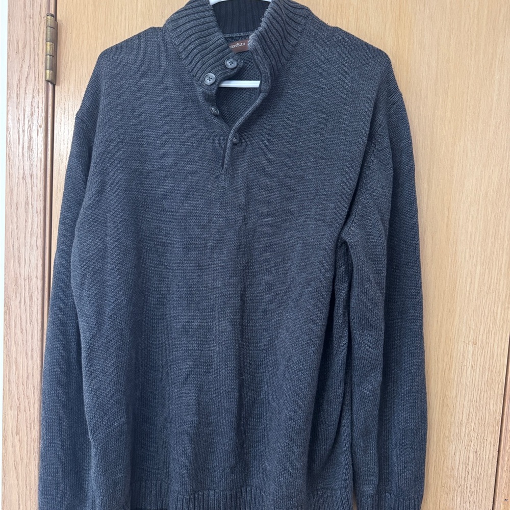 Perry Ellis Men's Gray Sweater